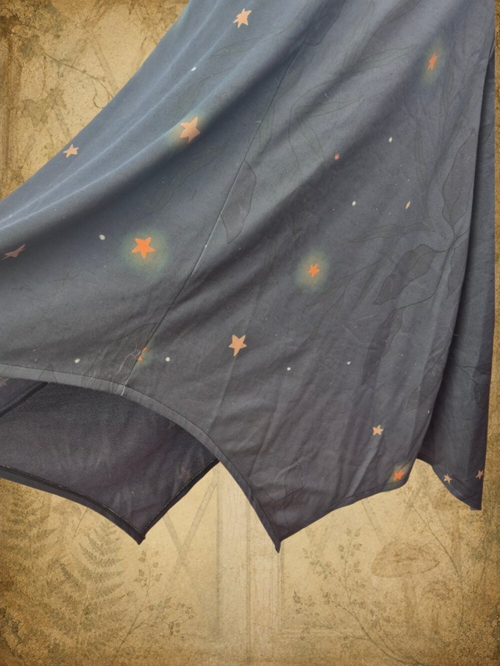 Way Up High ☁️🧚♂️ CoraMoon Maxi Dress Black Purple Moon & Stars - Picture 9 of 9